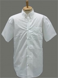 綿・ポリ混紡半袖YシャツタイプK-200YホワイトLサイズK-200Y