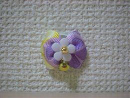 和リボン〜檸檬の香り〜(バラ売り)　紫 　5個セット